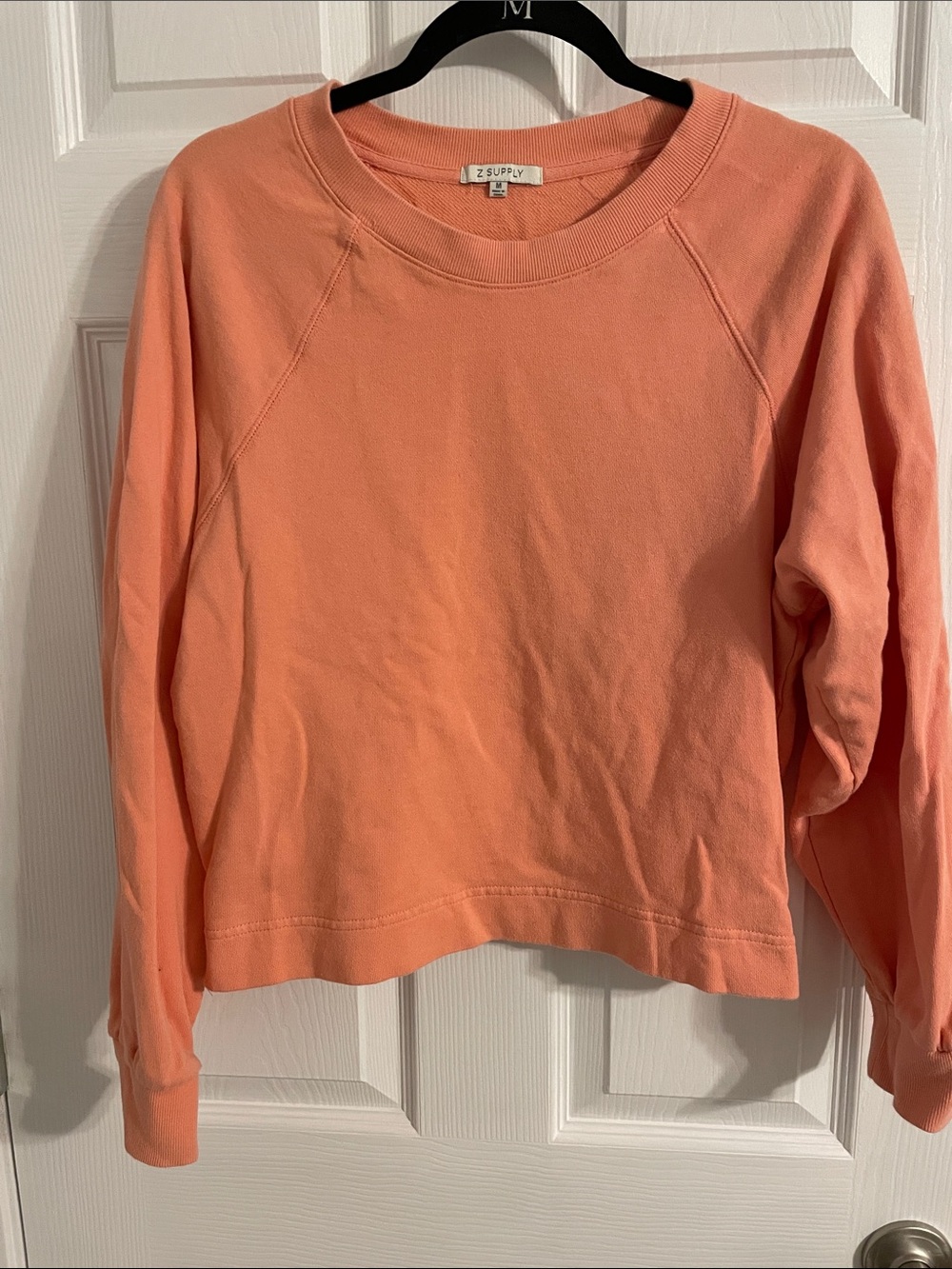 Z Supply Coral Crewneck Sweatshirt - Soft Peachy Pink